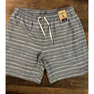 NWT Chubbies Swim Shorts Trunks The Grand Mystiques 7" XXL Blue Stripes